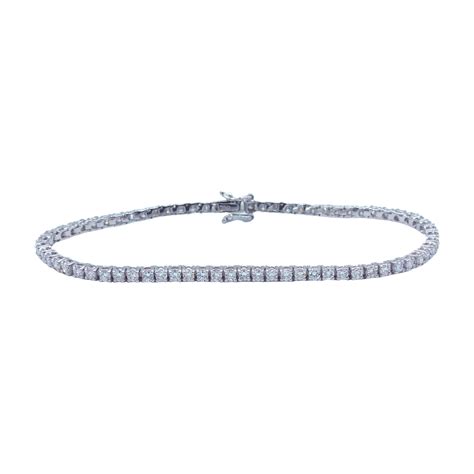 Platinum Diamond Tennis Bracelet // 7" // Pre-Owned - Wonderful Women's Jewelry - Touch of Modern