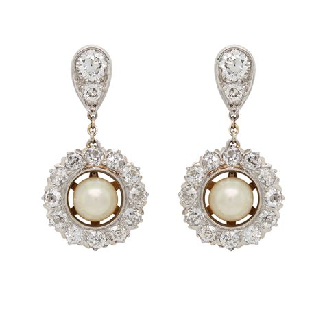 Antique Pearl And Diamond Earrings Cheap Sale | bellvalefarms.com