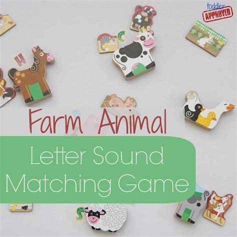 Farm Animal Letter Sound Matching Game - Toddler Approved