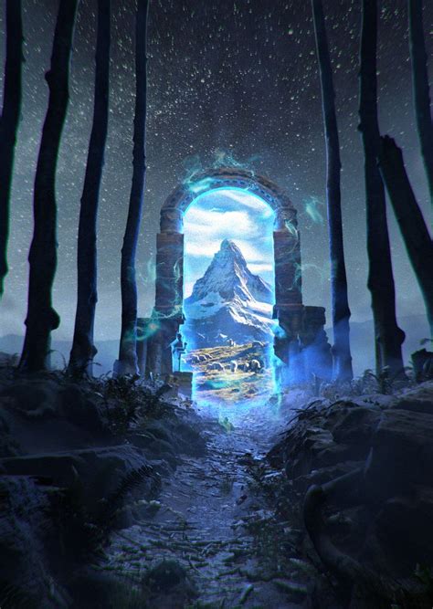 ArtStation - Magic Portal | Magic portal, Portal art, Fantasy art landscapes