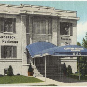 Anderson Peterson Funeral Home postcard from Boston, Public Library, circ 1935-1940 | Friends of ...