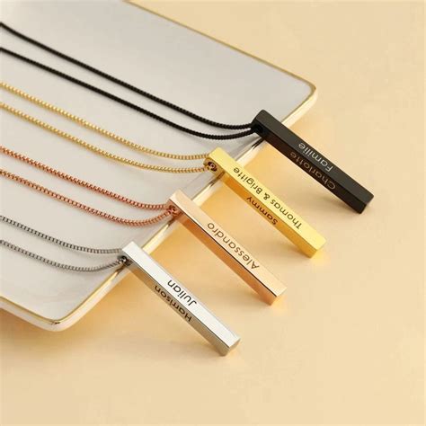 Vertical Gold Bar Necklace,gold Bar Necklace Vertical,vertical Bar ...