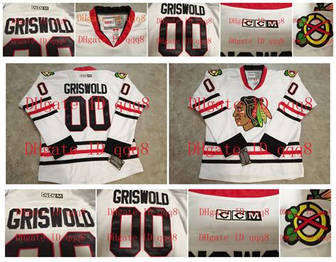 2021 Vintage Chicago Blackhawks Jerseys 00 Clark Griswold Jersey Cheap Ice Hockey CCM Authentic ...