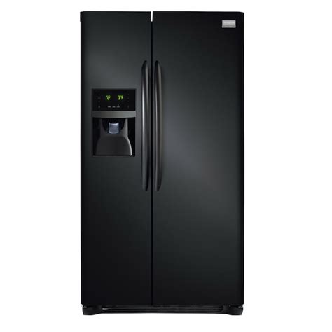 Frigidaire Gallery 26-cu ft Side-by-Side Refrigerator with Ice Maker (Black) ENERGY STAR in the ...