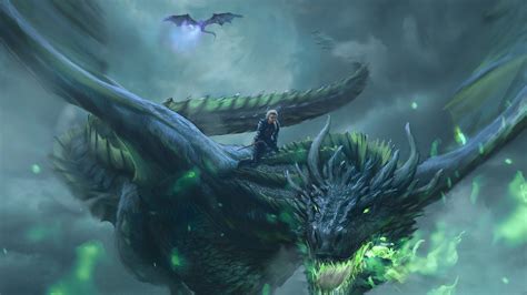 2048x1152 Daenerys Targaryen Dragon Digital Art 4k 2048x1152 Resolution ...