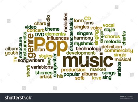 Pop Music - Word Cloud Stock Vector Illustration 53764567 : Shutterstock