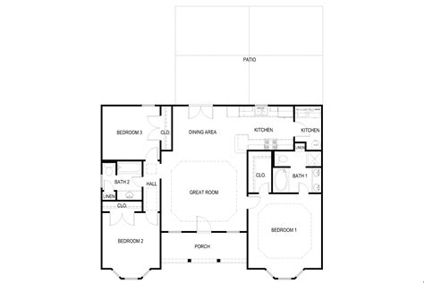 Small House Plan | Under 2000 sq ft | 3 Bedroom | 2 Bath | 1,408 Sq ...