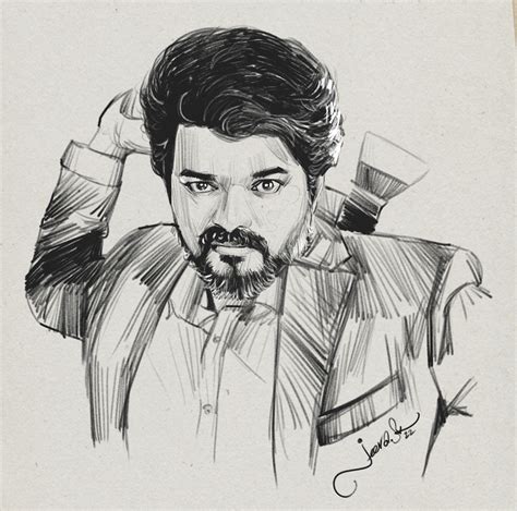 Vijay Sketch Drawing: Capturing the Essence of a Tamil Superstar