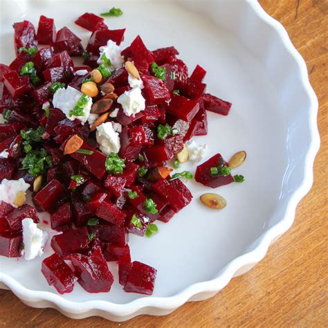 Pickled Beet Salad with Chive Oil