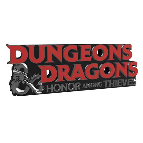 STL file 3D MULTICOLOR LOGO/SIGN - Dungeons & Dragons: Honor Among ...