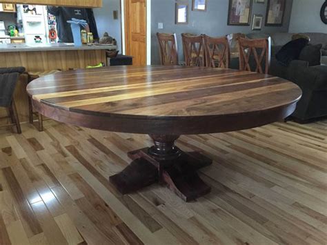Round Black Walnut Table | Farmhouse Furniture | Knoxville