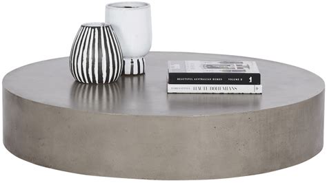 Monaco Round Concrete Coffee Table - Grey - Coffee Table | Concrete ...