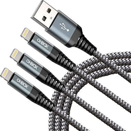 Amazon.com: Phone Charger iPhone, MFi Certified Lightning Cable 6ft ...