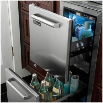 Perlick HP15RS35 15 Inch Built-in Undercounter Refrigerator Drawers with 2.8 cu. ft. Capacity, 2 ...