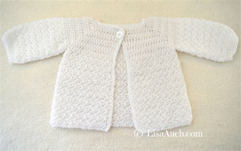 Sweet Sugar Crochet Baby Cardigan Easy Free Pattern