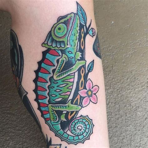 35 Colorful Chameleon Tattoo Ideas – Cheerful Designs That Will Make You Smile Check more at ...