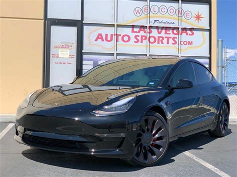 2021 Tesla Model 3 Performance 2021 Tesla Model 3, Black with 1445 ...