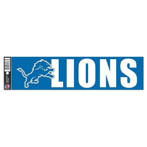 Detroit Lions - 3x12 Bumper Sticker Strip at Sticker Shoppe