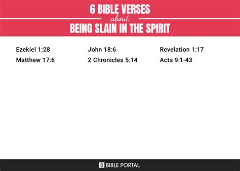 6 Bible Verses about Being Slain In The Spirit?