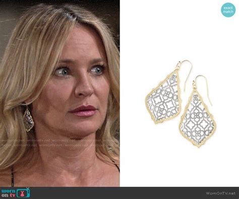 Sharon’s embellished cami and black shorts in Vegas on The Young and the Restless | Lace blue ...