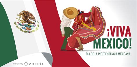 Viva Mexico Independence Day Banner Design Vector Download