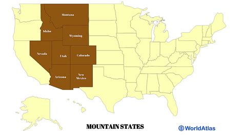 Physical Map United States Rocky Mountains