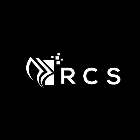 RCS credit repair accounting logo design on BLACK background. RCS ...