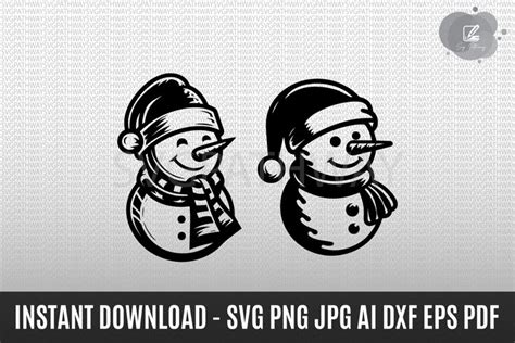 Christmas Snowman Svg (2957098)