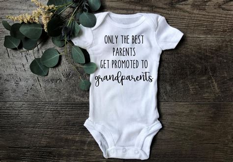 Only the Best Parents get Promoted to Grandparents | Etsy in 2020 | Grandparent announcement ...