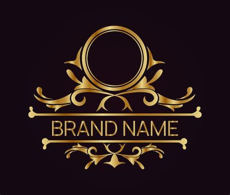 Premium Vector | Logo border brand name vintage ornament