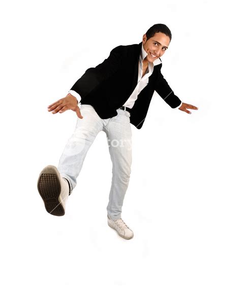 Young casual man full body over white background Royalty-Free Stock Image - Storyblocks