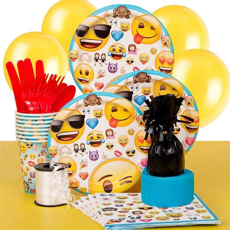 Emoji Party Supplies Kit for 8 | Emoji Party Ideas #emojiparty # ...