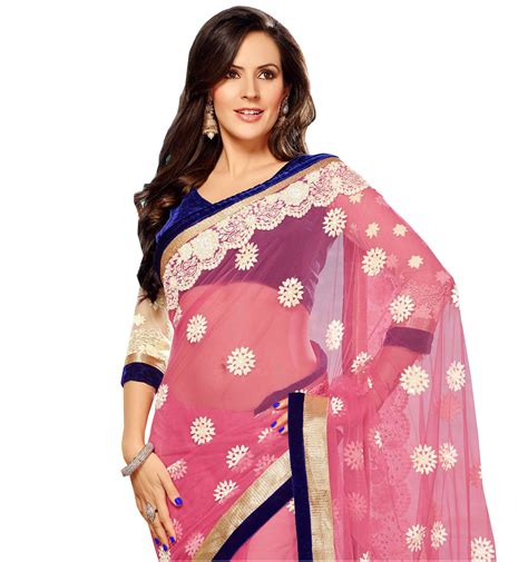 Patang International Multicoloured Net Saree Combos - Buy Patang ...