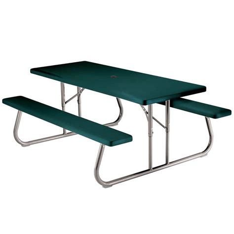 Lifetime 6 ft. Green Picnic Table-2123 - The Home Depot