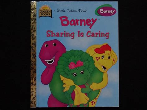 Barney- Sharing is Caring - GoldenBookGuy.com