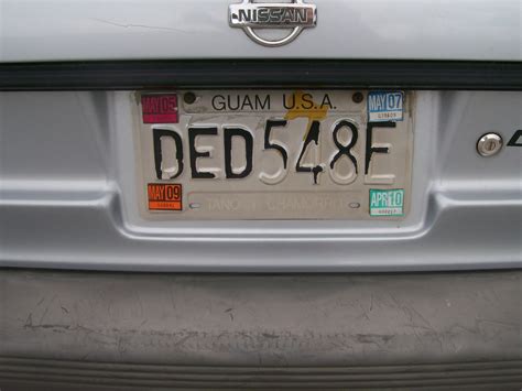 Bittersweet Memories: 365 Blog: Typical Guam: License Plate Edition