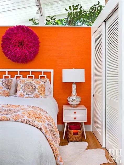 25 Bright And Cheerful Orange Accent Wall Ideas - DigsDigs