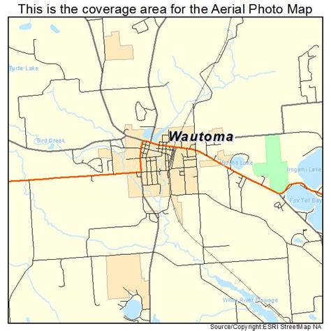 Aerial Photography Map of Wautoma, WI Wisconsin