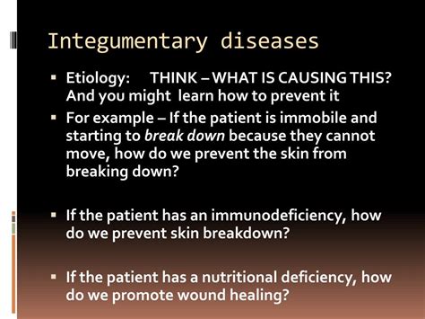 PPT - Selected Integumentary System Diseases & Conditions PowerPoint Presentation - ID:1846654