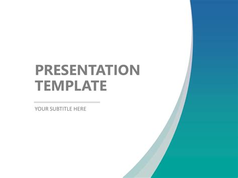 Green Gradient Background PowerPoint Template