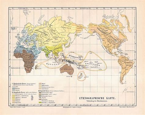 1885 Race Map | Map, Old maps, World