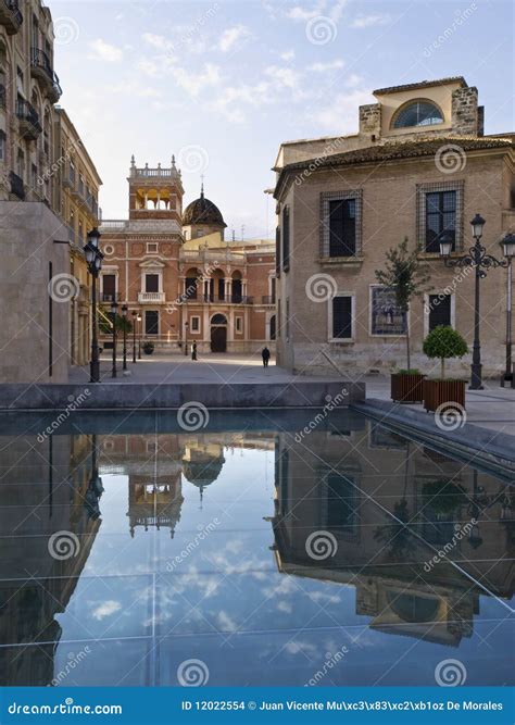 Valencia Old Town stock photo. Image of lamppost, reflected - 12022554