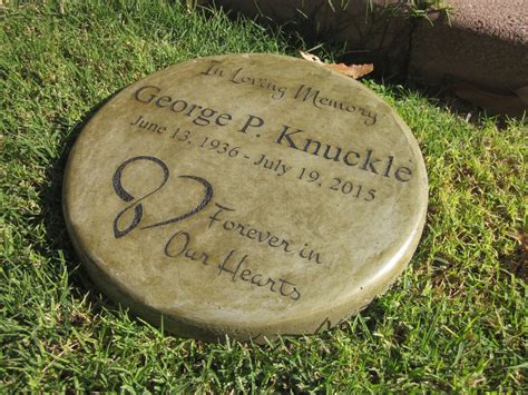 Custom Memorial Stone | Memorial Plaque | Temporary Grave Marker | Personalized Memorial Garden ...