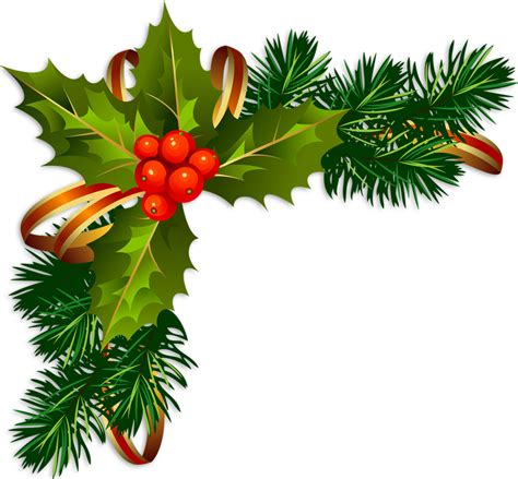 Christmas Holly Border Png - PNG Image Collection