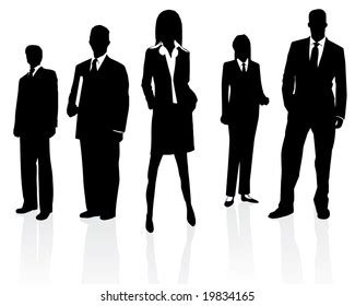 Professional Business Team Vector Version My Stock Illustration 19834165 | Shutterstock