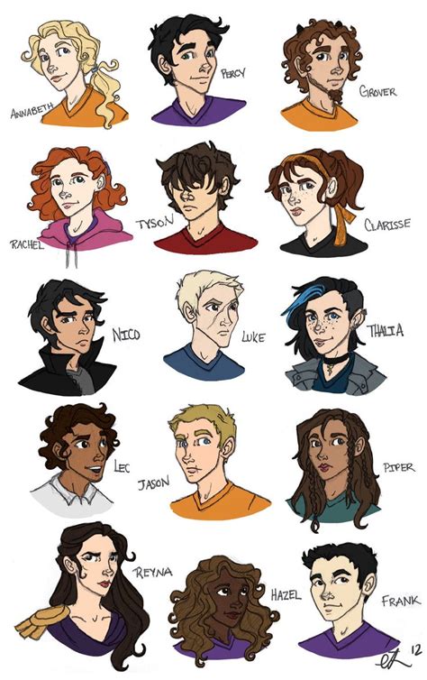 Some of the characters from the Percy Jackson series. | Arte | Percy ...