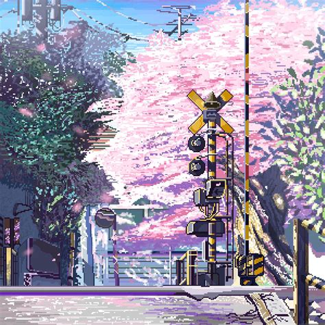 Japanese landscape : r/PixelArt