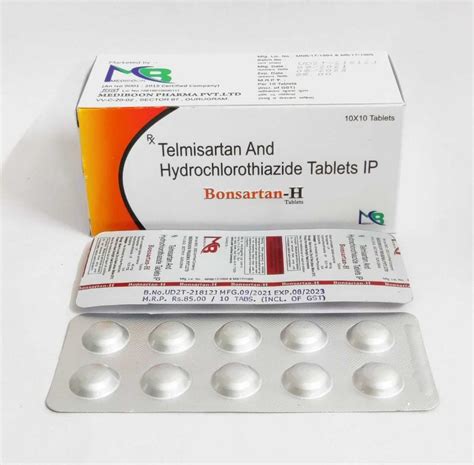 Telmisartan, Hydrochlorothiazide Tablets IP | Mediboon Pharma