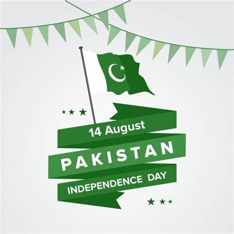 Pakistan Independence Day Vector Art PNG, Happy Independence Day 14 ...