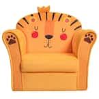 Costway Kids Lion Sofa Children Armrest Couch Upholstered Chair in ...